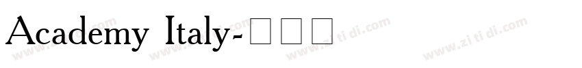 Academy Italy字体转换